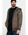 Ariat Men's Rebar Cold Weather Reversible Zip Work Hooded Sweatshirt - Big & Tall, Bark, hi-res