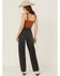 Image #3 - Free People Women's Aster High Rise Straight Denim Jeans, Black, hi-res