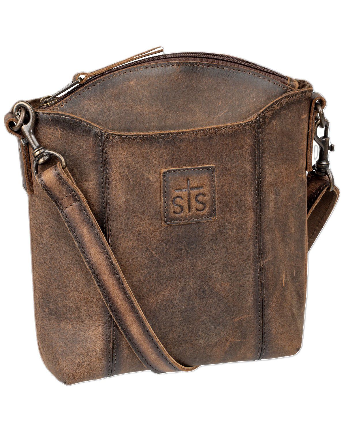 Image #1 - STS Ranchwear By Carroll Women's Baroness Josie Crossbody Bag, Brown, hi-res