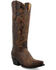 Image #1 - Black Star Women's Lockhart Embroidered Leather Western Boot - Snip Toe , Brown, hi-res
