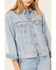 Image #3 - Levi's Women's Medium Wash Ex Boyfriend Denim Trucker Jacket, Blue, hi-res