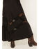 Image #4 - White Crow Women's Satin Lace Midi Skirt, Black, hi-res