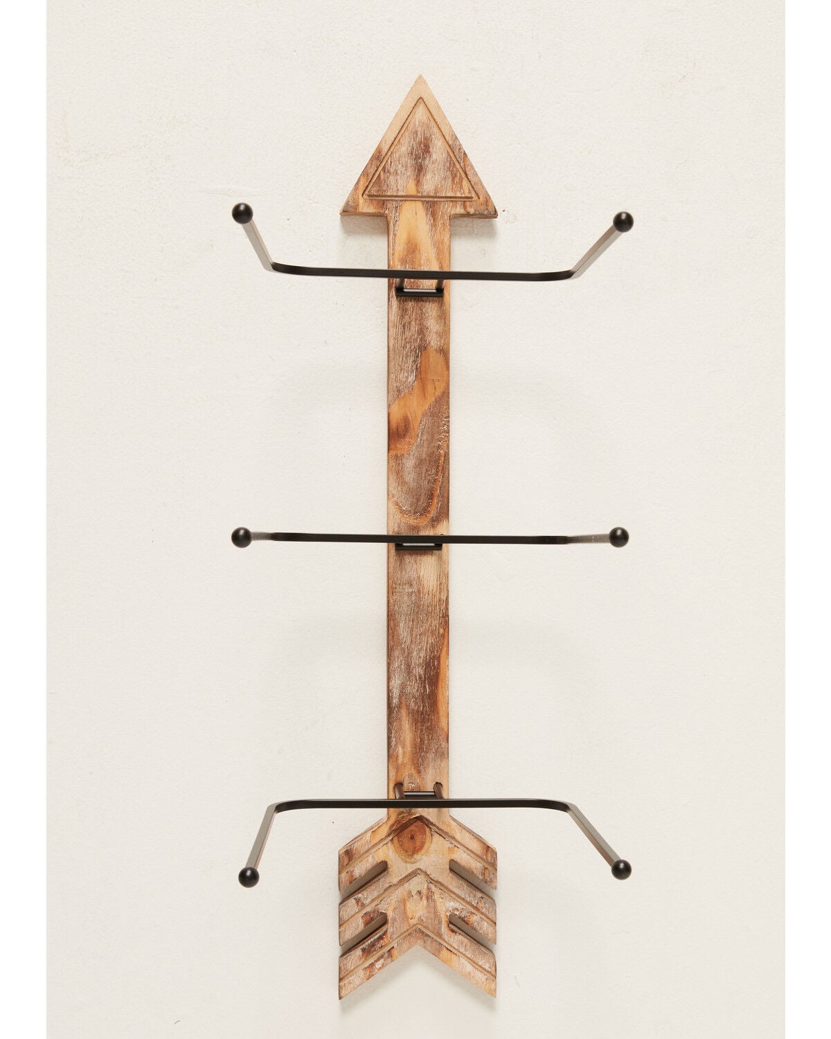 BB Ranch&reg; Arrow Wood And Metal Hat Rack, Brown, hi-res