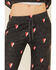 Image #2 - PJ Salvage Women's Lil Hearts Lounge Pants, Charcoal, hi-res