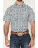 Image #3 - Gibson Trading Co Men's Fan Favorite Floral Print Short Sleeve Snap Western Shirt, Ivory, hi-res