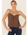 Image #1 - Patrons of Peace Women's Tawny Tile Print Neck Line Cami, Rust Copper, hi-res