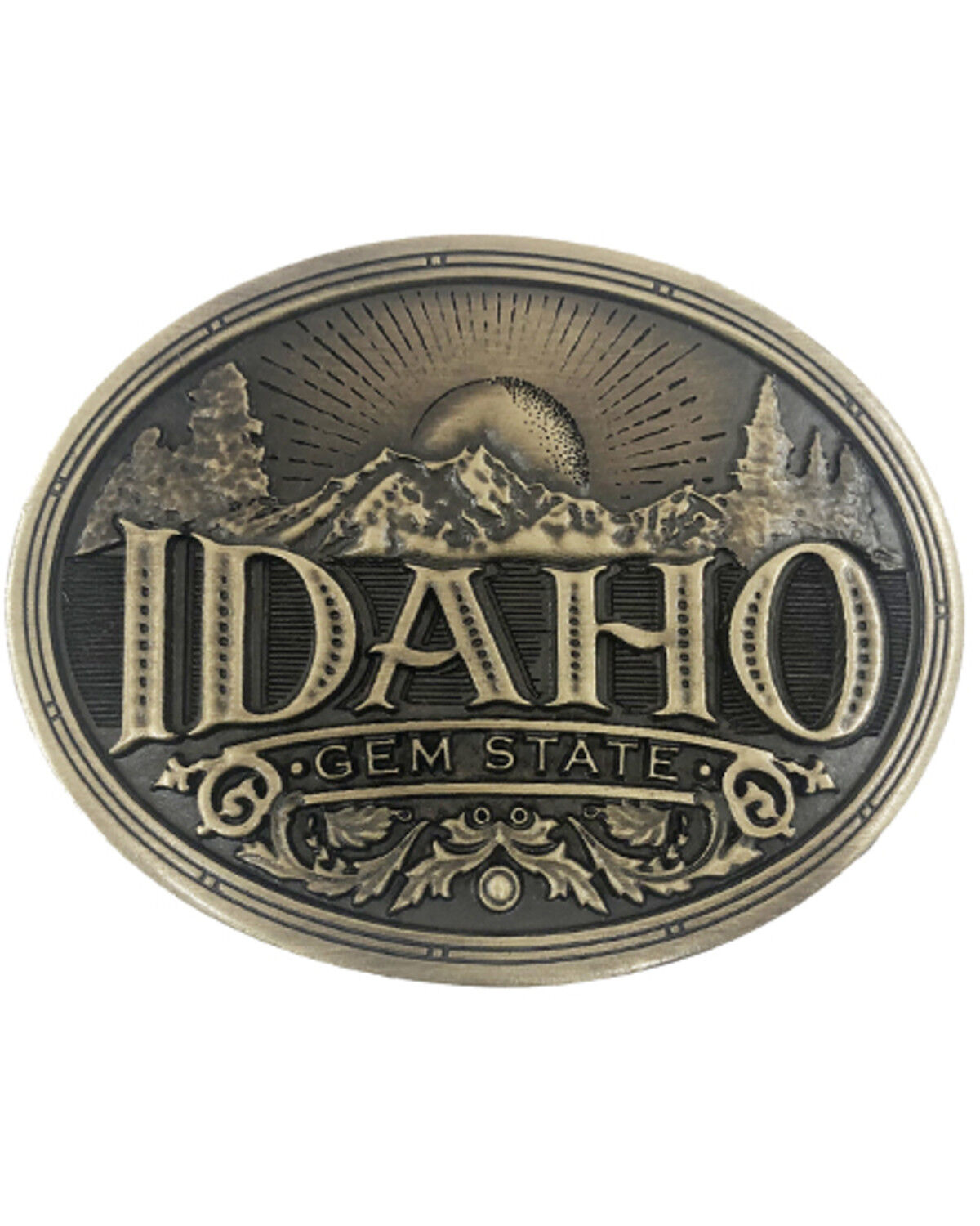 Image #1 - Cody James Men's Idaho Heritage Belt Buckle, Bronze, hi-res