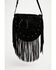 Image #2 - Idyllwind Women's Joplin Suede Fringe Hobo Bag, Black, hi-res