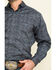 Tuf Cooper Men's Black Stretch Paisley Poplin Print Long Sleeve Western Shirt , Charcoal, hi-res