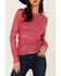Image #3 - Free People Women's Sequins Gold Rush Long Sleeve Top, Hot Pink, hi-res