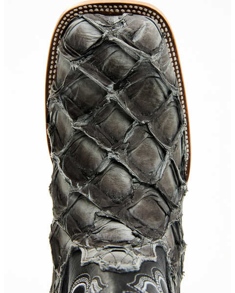 Image #6 - Cody James Men's Exotic Pirarucu Western Boots - Broad Square Toe , Black, hi-res