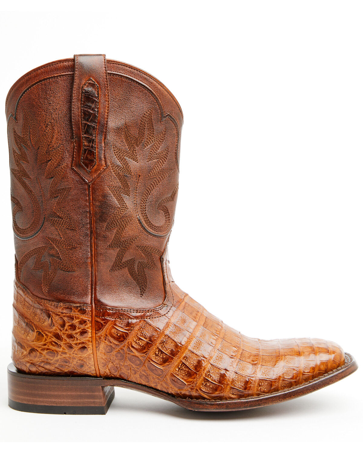 Image #2 - Cody James Black 1978® Men's The Hayward Exotic Caiman Belly Western Boots - Broad Square Toe, Cognac, hi-res