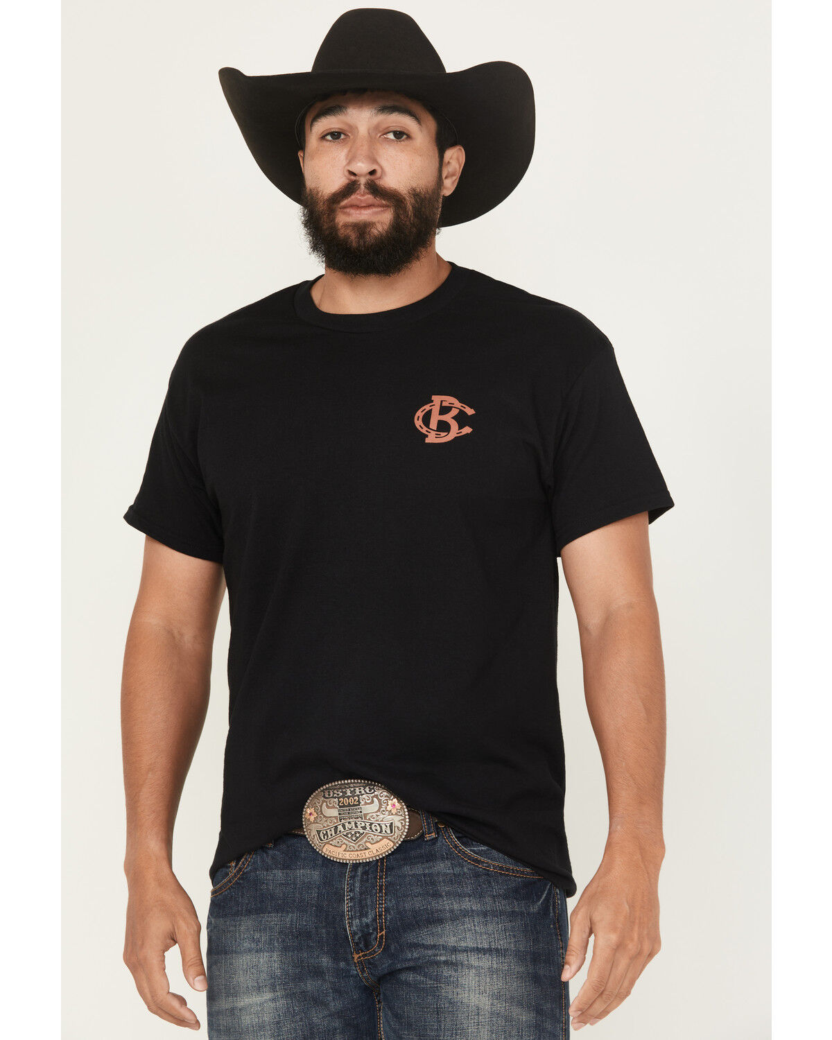 Image #2 - Bucking Chutes Men's Barrel Bettie Short Sleeve Graphic T-Shirt, Black, hi-res