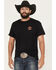 Image #2 - Bucking Chutes Men's Barrel Bettie Short Sleeve Graphic T-Shirt, Black, hi-res