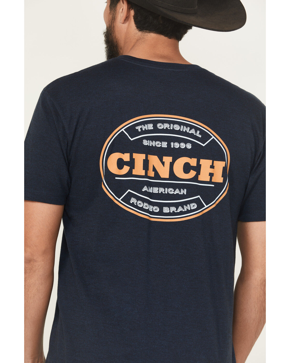 Image #4 - Cinch Men's Logo Short Sleeve Graphic T-Shirt, Navy, hi-res