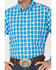 Image #3 - George Strait by Wrangler Men's Plaid Print Button Down Western Shirt , Blue, hi-res