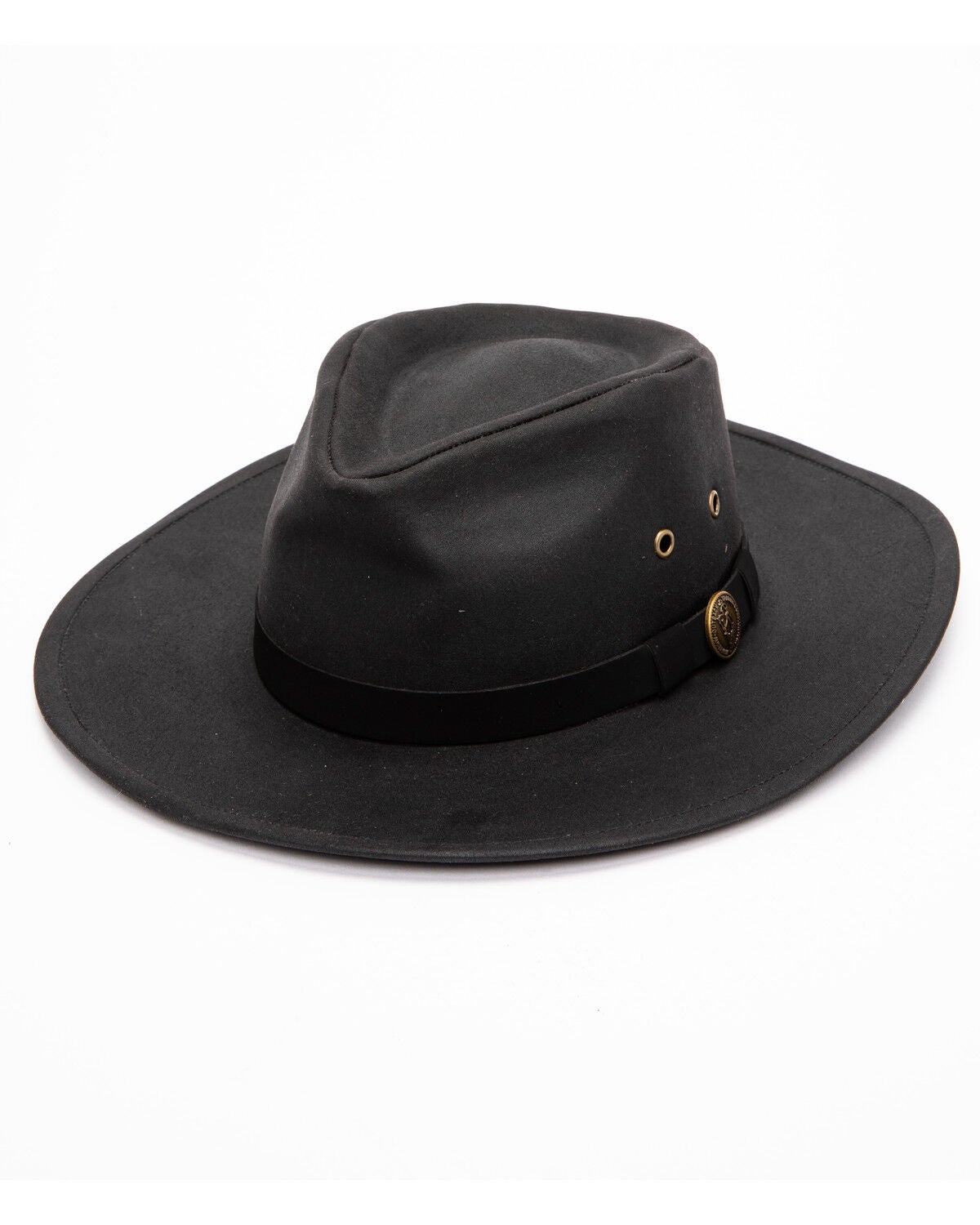 Outback Trading Co Men's Kodiak Oilskin Sun Hat, Black, hi-res