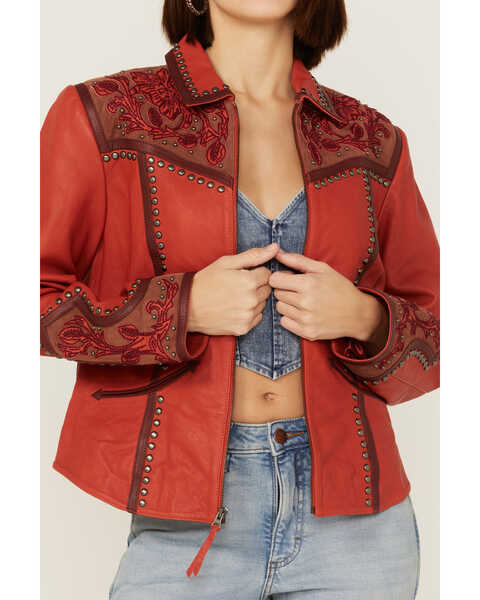 Image #2 - Double D Ranch Women's Sheridan Rodeo Jacket, Red, hi-res