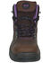 Image #4 - Hoss Women's 6" Lily Waterproof Work Boots - Steel Toe, Brown, hi-res