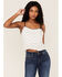 Image #1 - Band of the Free Women's Peplum Legacy Crop Top, White, hi-res