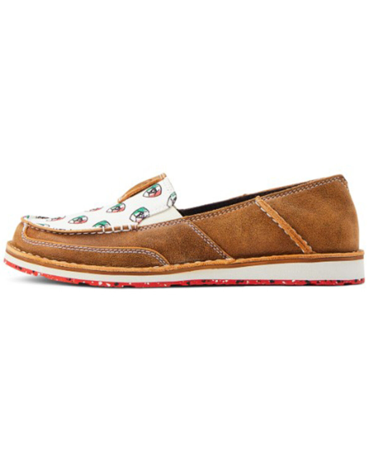 Image #2 - Ariat Women's Mexico Print Cruiser Shoes - Moc Toe, Brown, hi-res