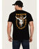 Image #4 - Brixton Men's Boot Barn Exclusive Durango Short Sleeve Graphic T-Shirt, Black, hi-res