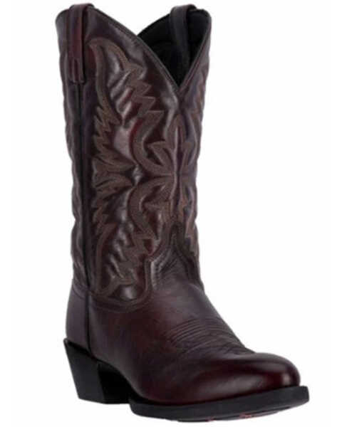 Laredo Men's Birchwood Cowboy Boots - Medium Toe , Black Cherry, hi-res