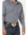 Image #3 - Stetson Men's Chevron Geo Print Long Sleeve Pearl Snap Western Shirt, Dark Blue, hi-res