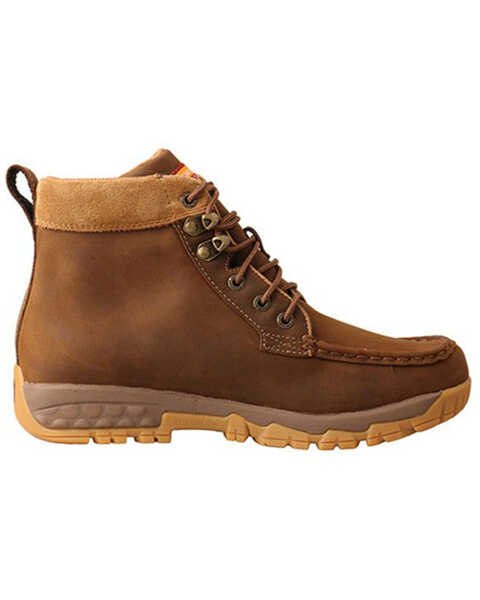 Image #2 - Twisted X Women's Saddle Lace-Up Work Boots - Soft Toe, Brown, hi-res