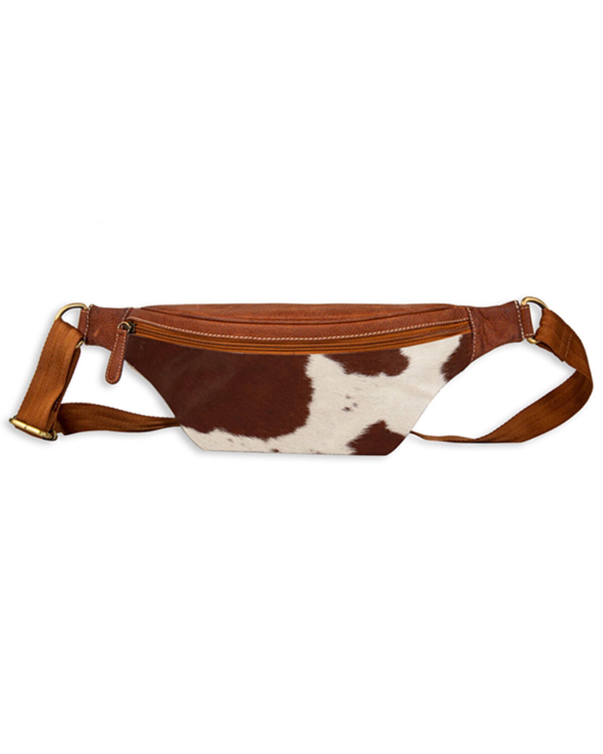 Myra Bag Women's Stratton Ridge Leather and Hair-On Bag, Brown, hi-res