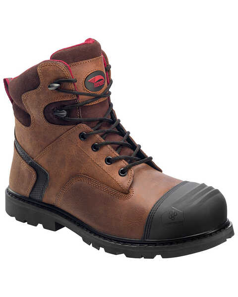 Avenger Men's 8" Slip Resistant Work Boots - Composite Toe, Brown, hi-res