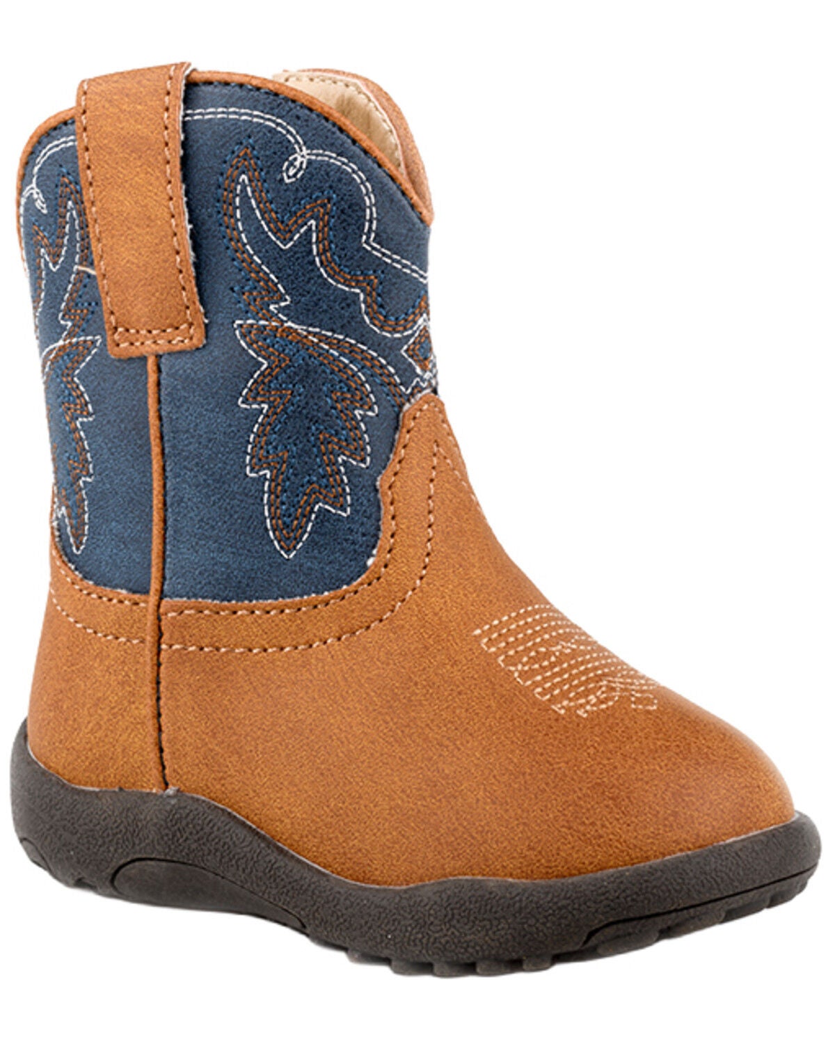 Image #1 - Roper Infant Boys' Heritage Western Boots - Round Toe, Tan, hi-res