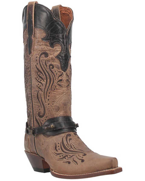 Dan Post Women's Avril Western Boots - Snip Toe, Brown, hi-res