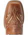 Image #4 - Ariat Women's Round Up Bliss Underlay Performance Western Boots - Broad Square Toe, Beige/khaki, hi-res