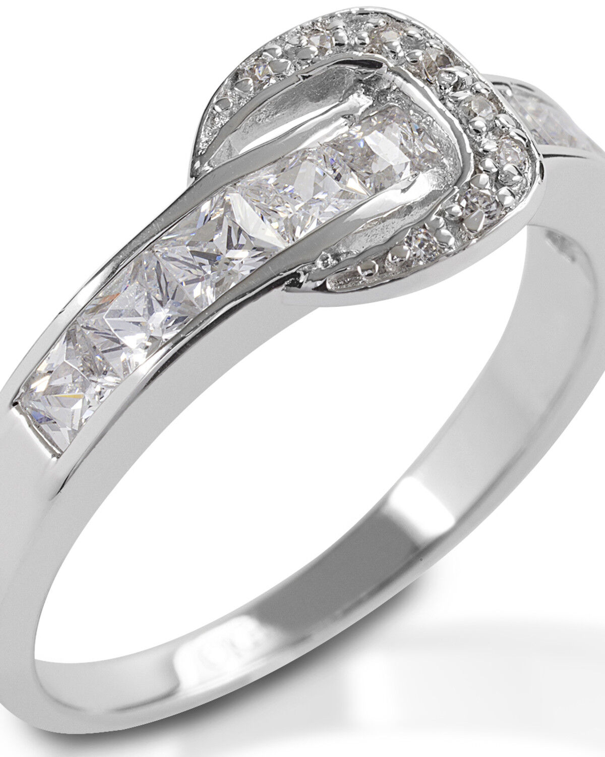 Image #1 - Kelly Herd Women's Contemporary Buckle Ring, Silver, hi-res