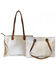 Image #3 - Ranch Junkie Women's Highlands Genuine Cowhide Large Tote, Cream, hi-res