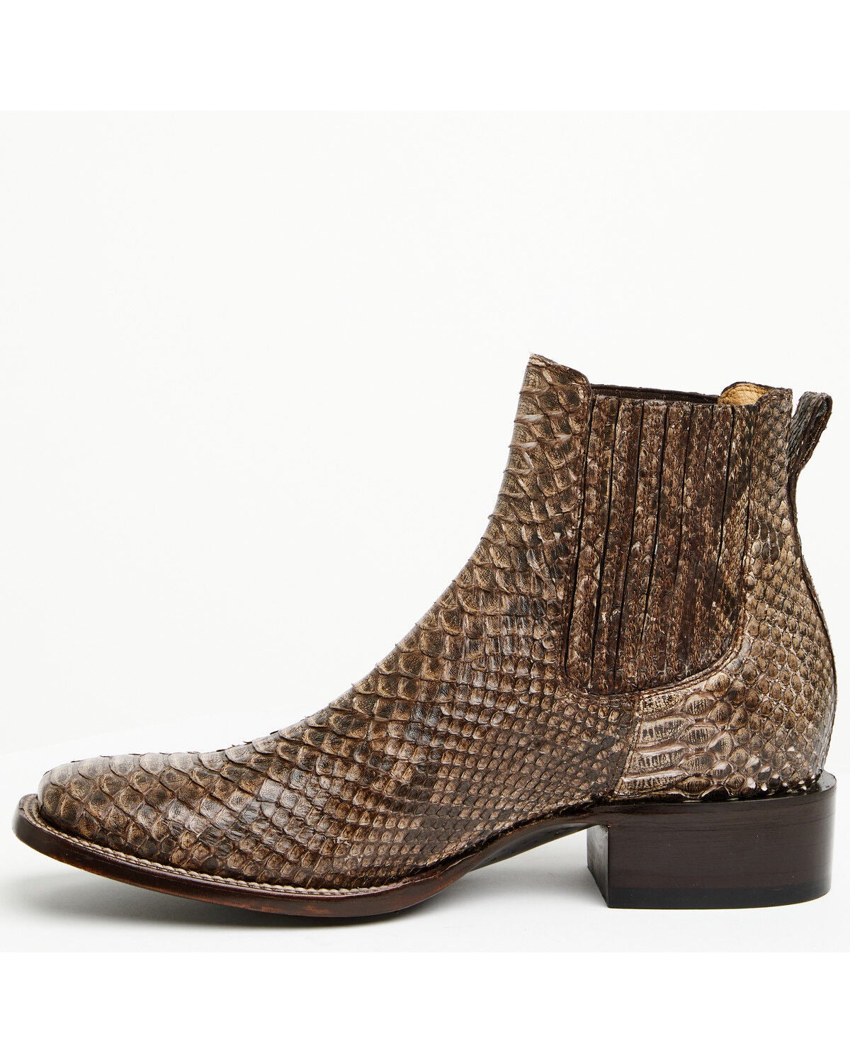 Cody James Men's Hash Exotic Python Western Ankle Boots - Broad