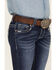 Image #2 - Shyanne Little Girls' Dark Wash Dreamcatcher Embroidered Bootcut Jeans, Blue, hi-res