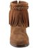 Minnetonka Women's Back Zipper Ankle Moccasins - Moc Toe, Dusty Brn, hi-res