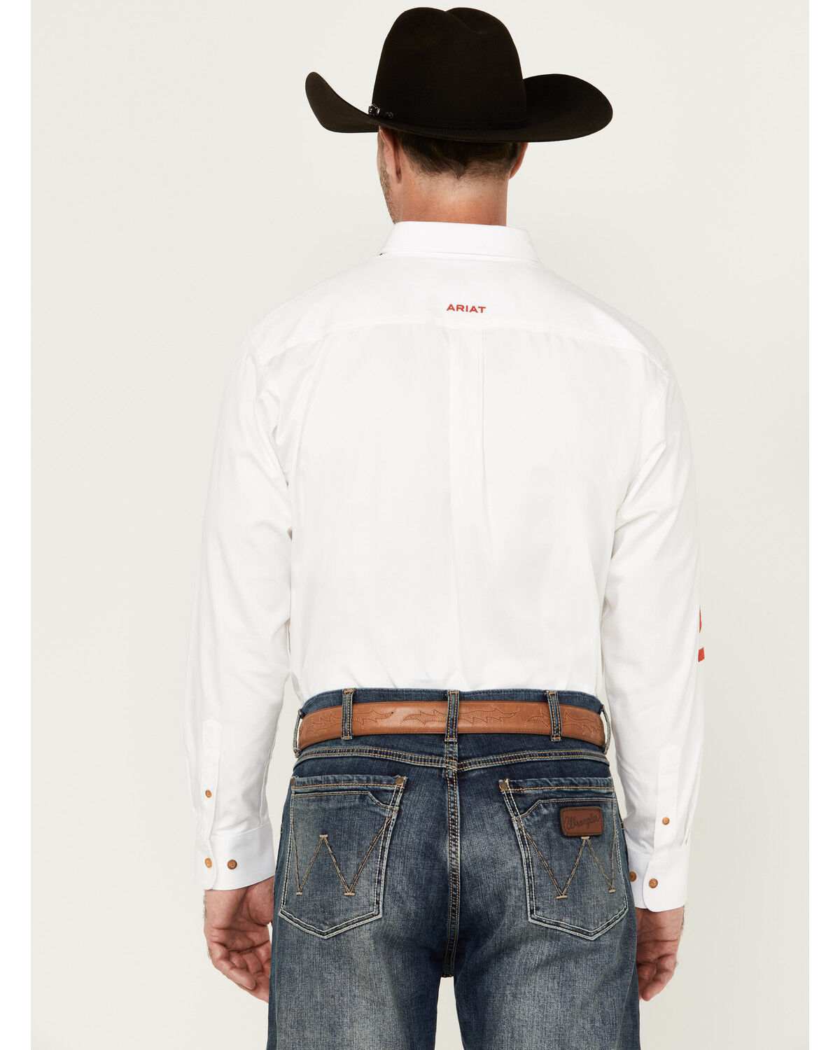 Image #4 - Ariat Men's Team Mexico Logo Twill Classic Fit Long Sleeve Button-Down Western Shirt, White, hi-res