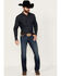 Image #1 - Cinch Men's Ian Medium Wash Stonewash Slim Bootcut Stretch Performance Jeans, Medium Wash, hi-res