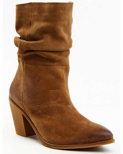 Cleo + Wolf Women's Dani Western Boots - Pointed Toe, Cognac, hi-res