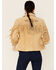 Image #4 - Scully Fringe & Beaded Boar Suede Leather Jacket, Chamois, hi-res