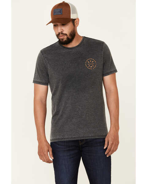 Flag & Anthem Men's Charcoal Forest Graphic Short Sleeve T-Shirt , Charcoal, hi-res