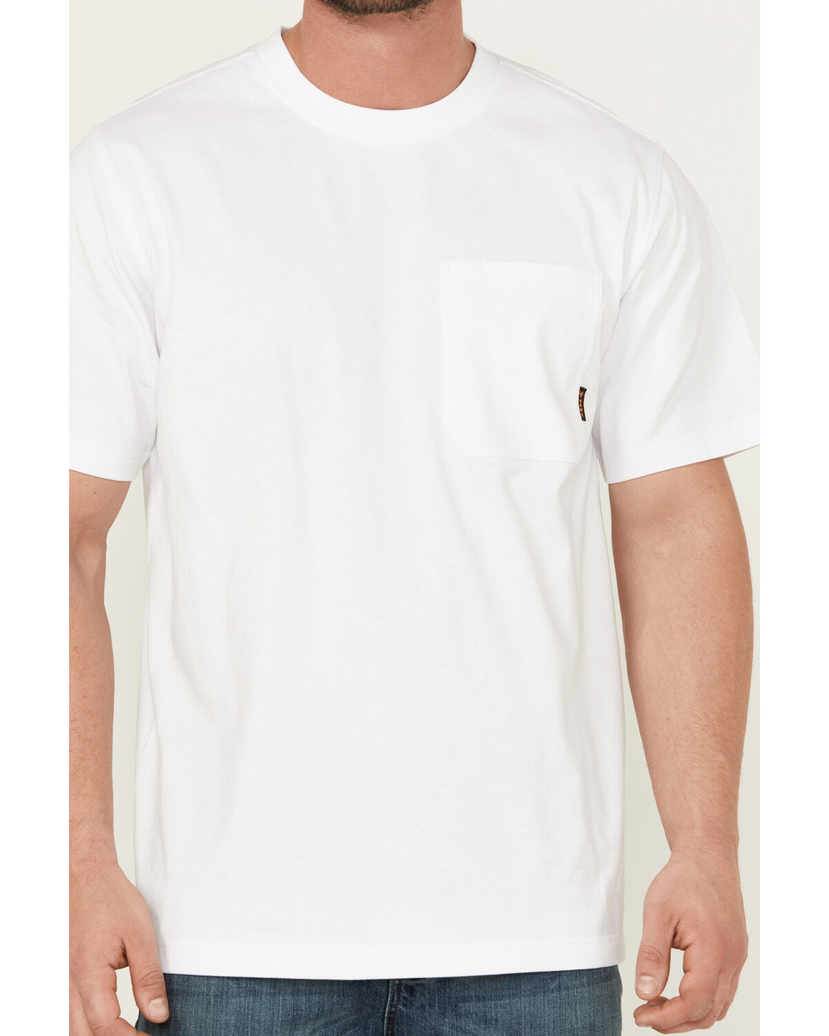 Image #3 - Hawx Men's Forge Solid Short Sleeve T-Shirt - Big, White, hi-res