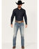 Image #1 - Cinch Men's Ian Light Stonewash Slim Bootcut Performance Stretch Jeans, Light Wash, hi-res