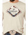 Image #3 - Ariat Men's Logo Long Sleeve Graphic T-Shirt, Tan, hi-res