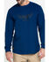 Image #4 -  Hawx Men's Wings Graphic Thermal Long Sleeve Work T-Shirt - Big & Tall , Blue, hi-res