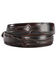 Lucchese Men's Black Cherry Goat with Hobby Stitch Leather Belt, Black Cherry, hi-res
