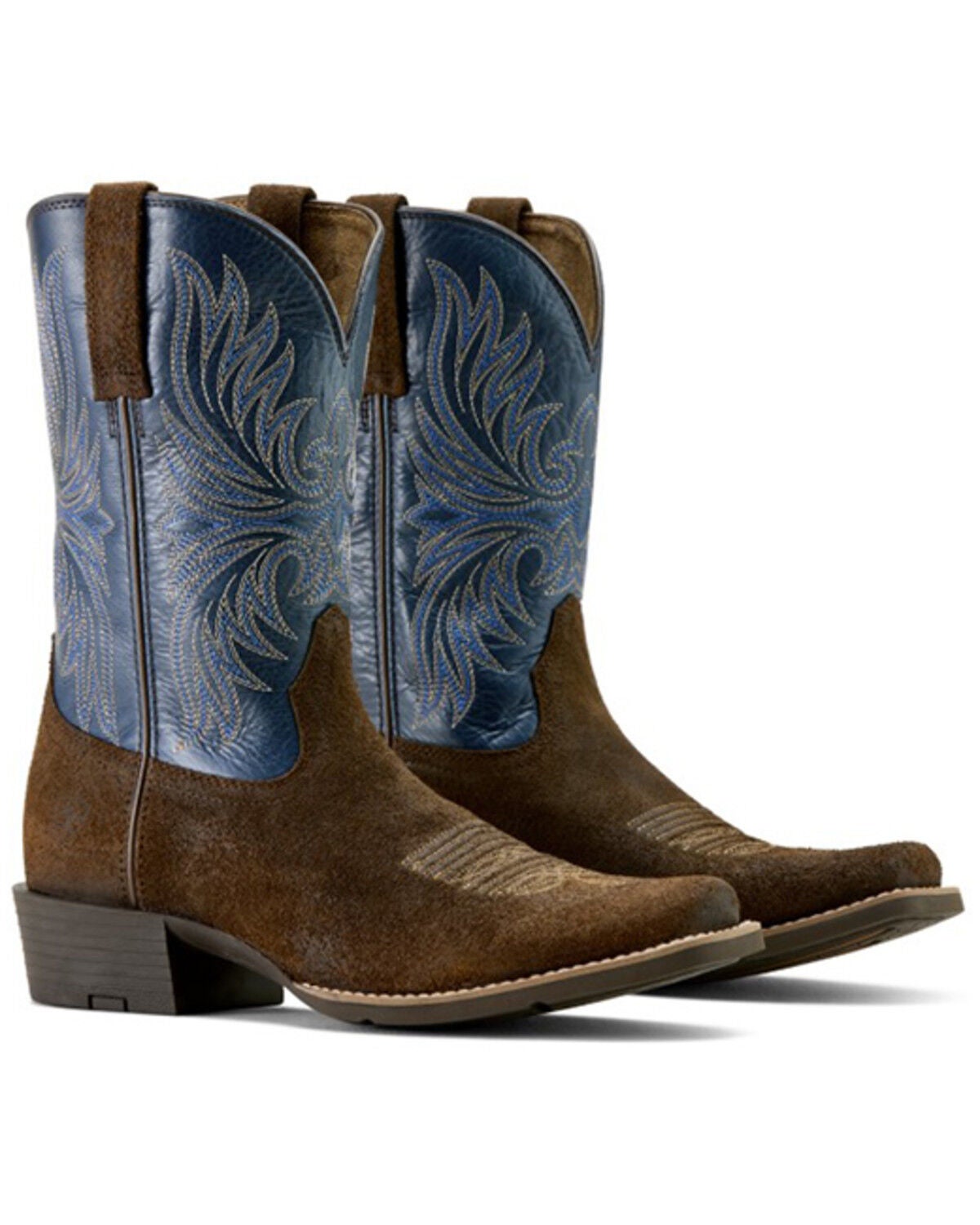 Image #4 - Ariat Men's Sport Narrow Performance Western Boots - Square Toe, Blue, hi-res